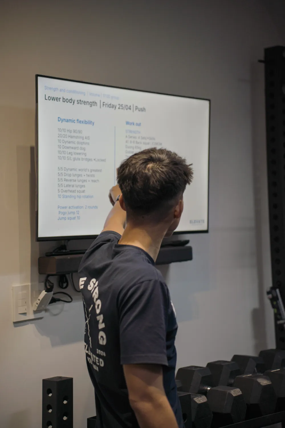 Personal training assessment at Elevate